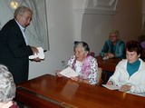 Setkání s jubilanty ve společenském sále MČ Brno-střed